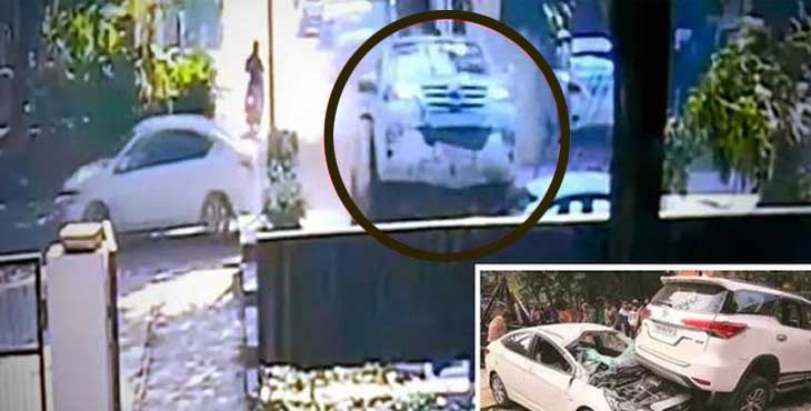 നിയന്ത്രണം നഷ്ടപ്പെട്ട് പറന്നിറങ്ങുന്ന ടൊയോട്ട ഫോര്ച്യൂണറിന്റെ ദൃശ്യങ്ങള് സോഷ്യല് മീഡിയയില് വൈറലാകുന്നു നിയന്ത്രണം നഷ്ടപ്പെട്ട് പറന്നിറങ്ങുന്ന ടൊയോട്ട ഫോര്ച്യൂണറിന്റെ ദൃശ്യങ്ങള് സോഷ്യല് മീഡിയയില് വൈറലാകുന്നു