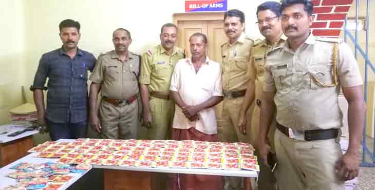 നിരോധിത പുകയില ഉൽപ്പന്നങ്ങളുമായി വയോധികൻ പോലീസ് പിടിയിൽ നിരോധിത പുകയില ഉൽപ്പന്നങ്ങളുമായി വയോധികൻ പോലീസ് പിടിയിൽ