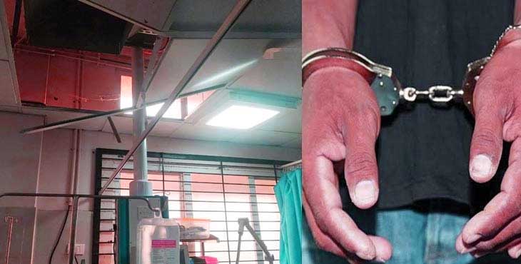 അപകടത്തിൽ പരിക്കേറ്റ് ചികിത്സയ്ക്കെത്തിയ യുവാവ് മദ്യലഹരിയിൽ ആശുപത്രിയിൽ അഴിഞ്ഞാടി ; ഡോക്ടറെയും ജീവനക്കാരെയും ഉപദ്രവിച്ചു ; ഉപകരണങ്ങള് നശിപ്പിച്ചതായും പരാതി അപകടത്തിൽ പരിക്കേറ്റ് ചികിത്സയ്ക്കെത്തിയ യുവാവ് മദ്യലഹരിയിൽ ആശുപത്രിയിൽ അഴിഞ്ഞാടി ; ഡോക്ടറെയും ജീവനക്കാരെയും ഉപദ്രവിച്ചു ; ഉപകരണങ്ങള് നശിപ്പിച്ചതായും പരാതി