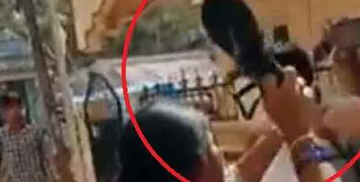 അപമര്യാദയായി പെരുമാറിയ പോലീസുകാരനെ നാട്ടുകാര് കെട്ടിയിട്ടു ; യുവതി ചെരിപ്പൂരി അടിച്ചു അപമര്യാദയായി പെരുമാറിയ പോലീസുകാരനെ നാട്ടുകാര് കെട്ടിയിട്ടു ; യുവതി ചെരിപ്പൂരി അടിച്ചു