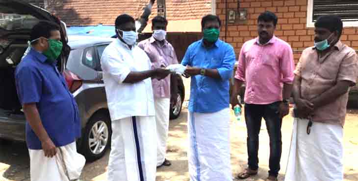 അടൂര് മണ്ഡലത്തില് ക്യാമ്പുകളിലും കമ്മ്യൂണിറ്റി കിച്ചണിലേക്കും സാനിറ്റൈസറും മാസ്കും യഥേഷ്ടം അടൂര് മണ്ഡലത്തില് ക്യാമ്പുകളിലും കമ്മ്യൂണിറ്റി കിച്ചണിലേക്കും സാനിറ്റൈസറും മാസ്കും യഥേഷ്ടം