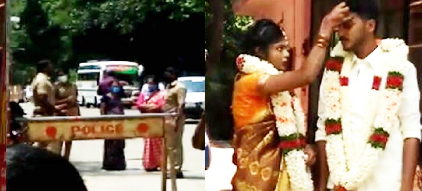 കേരളത്തിലേക്ക് കടക്കാന് വരന് പാസ് ഇല്ല : കുമളി ചെക്പോസ്റ്റ് കല്യാണ മണ്ഡപമായി കേരളത്തിലേക്ക് കടക്കാന് വരന് പാസ് ഇല്ല : കുമളി ചെക്പോസ്റ്റ് കല്യാണ മണ്ഡപമായി