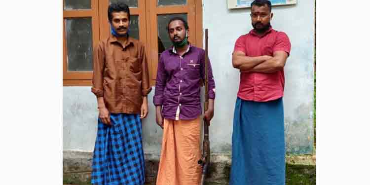 കോന്നിയിലെ മൃഗവേട്ട ; മൂന്ന് പേർകൂടി പിടിയിൽ കോന്നിയിലെ മൃഗവേട്ട ; മൂന്ന് പേർകൂടി പിടിയിൽ