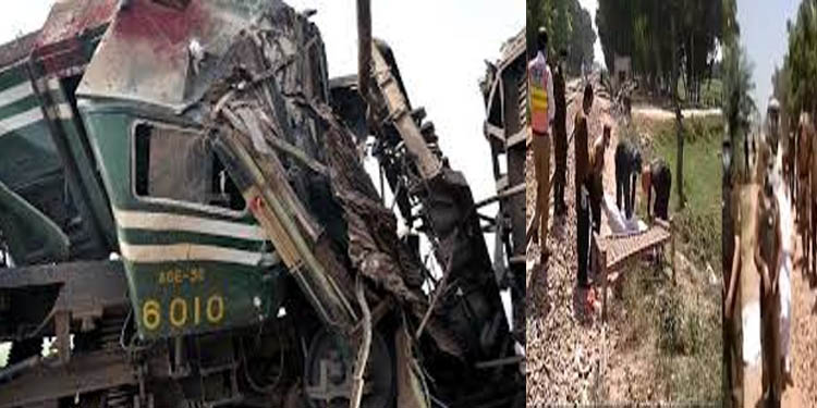 പാക്കിസ്ഥാനില് ട്രെയിനും ബസ്സും കൂട്ടിയിടിച്ച് 19 മരണം പാക്കിസ്ഥാനില് ട്രെയിനും ബസ്സും കൂട്ടിയിടിച്ച് 19 മരണം