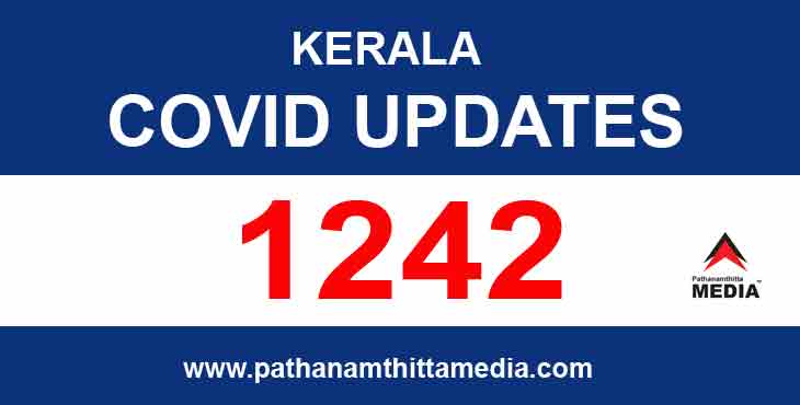 കേരളത്തില് ഇന്ന് 1242 പേര്ക്ക് കോവിഡ് സ്ഥിരീകരിച്ചു ; 1081 പേര്ക്ക് സമ്പര്ക്കത്തിലൂടെ രോഗം കേരളത്തില് ഇന്ന് 1242 പേര്ക്ക് കോവിഡ് സ്ഥിരീകരിച്ചു ; 1081 പേര്ക്ക് സമ്പര്ക്കത്തിലൂടെ രോഗം