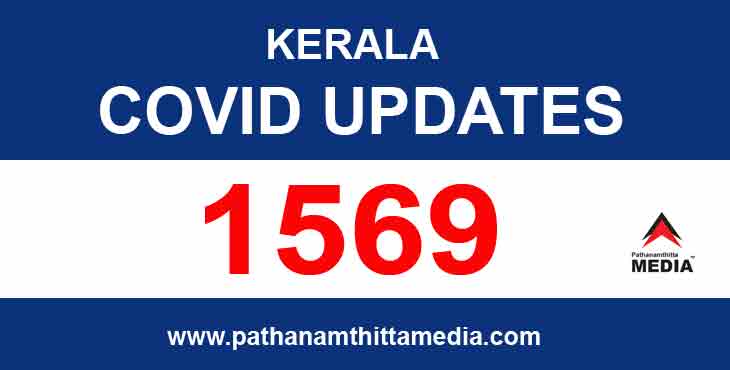 സംസ്ഥാനത്ത് ഇന്ന് 1569 പേര്ക്ക് കോവിഡ് സ്ഥിരീകരിച്ചു : 1354 പേര്ക്ക് സമ്പര്ക്കത്തിലൂടെ രോഗം ; 10 മരണം സംസ്ഥാനത്ത് ഇന്ന് 1569 പേര്ക്ക് കോവിഡ് സ്ഥിരീകരിച്ചു : 1354 പേര്ക്ക് സമ്പര്ക്കത്തിലൂടെ രോഗം ; 10 മരണം