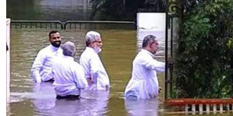 കൊറോണ വിലക്കുകള് ലംഘിച്ച് മൂത്ത പാതിരിയും കുട്ടിപാതിരികളും മഴവെള്ളക്കെട്ടില് നീന്തിത്തുടിക്കുന്നു ; വിമര്ശനവുമായി വിശ്വാസികള് രംഗത്ത് കൊറോണ വിലക്കുകള് ലംഘിച്ച് മൂത്ത പാതിരിയും കുട്ടിപാതിരികളും മഴവെള്ളക്കെട്ടില് നീന്തിത്തുടിക്കുന്നു ; വിമര്ശനവുമായി വിശ്വാസികള് രംഗത്ത്