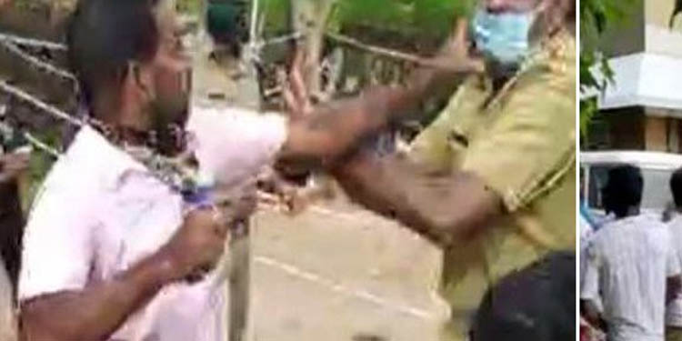 പോലീസ് സ്റ്റേഷന് മുന്നില് വെച്ച് പോലീസുകാരെ നാട്ടുകാര് കയ്യേറ്റം ചെയ്തു പോലീസ് സ്റ്റേഷന് മുന്നില് വെച്ച് പോലീസുകാരെ നാട്ടുകാര് കയ്യേറ്റം ചെയ്തു