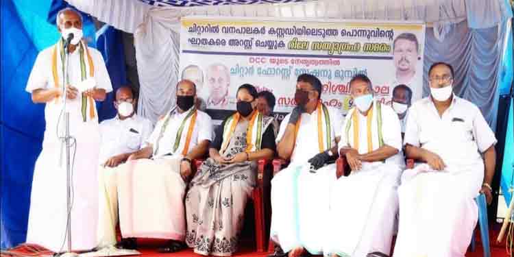 വനംമന്ത്രിയും , കളക്ടറും ചേർന്ന് ജനാധിപത്യത്തെ വെല്ലുവിളിക്കുന്നു : കെ ശിവദാസൻ നായർ വനംമന്ത്രിയും , കളക്ടറും ചേർന്ന് ജനാധിപത്യത്തെ വെല്ലുവിളിക്കുന്നു : കെ ശിവദാസൻ നായർ