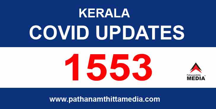 സംസ്ഥാനത്ത് ഇന്ന് 1553 പേര്ക്ക് കൊവിഡ് സ്ഥിരീകരിച്ചു : 1391 പേര്ക്ക് സമ്പര്ക്കത്തിലൂടെ രോഗം സംസ്ഥാനത്ത് ഇന്ന് 1553 പേര്ക്ക് കൊവിഡ് സ്ഥിരീകരിച്ചു : 1391 പേര്ക്ക് സമ്പര്ക്കത്തിലൂടെ രോഗം