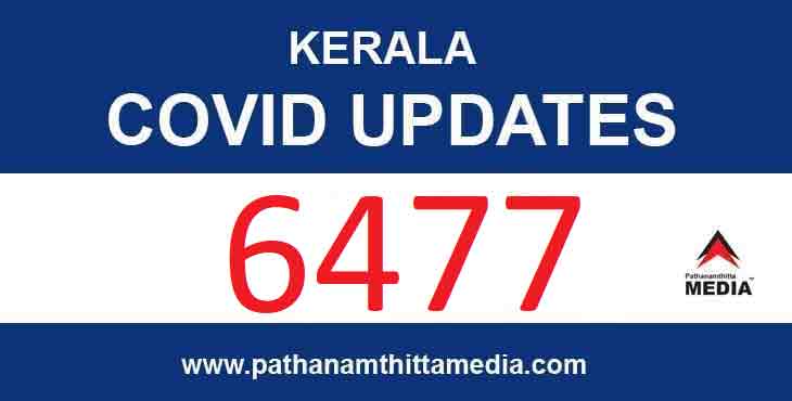 കേരളത്തില് ഇന്ന് 6477 പേര്ക്ക് കോവിഡ് ; 22 മരണം കേരളത്തില് ഇന്ന് 6477 പേര്ക്ക് കോവിഡ് ; 22 മരണം