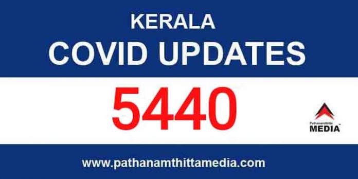 സംസ്ഥാനത്ത് ഇന്ന് 5440 പേര്ക്ക് കോവിഡ് സ്ഥിരീകരിച്ചു ; 24 മരണം സംസ്ഥാനത്ത് ഇന്ന് 5440 പേര്ക്ക് കോവിഡ് സ്ഥിരീകരിച്ചു ; 24 മരണം