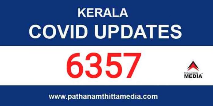സംസ്ഥാനത്ത് ഇന്ന് 6357 പേര്ക്ക് കോവിഡ് സ്ഥിരീകരിച്ചു ; 26 മരണം സംസ്ഥാനത്ത് ഇന്ന് 6357 പേര്ക്ക് കോവിഡ് സ്ഥിരീകരിച്ചു ; 26 മരണം