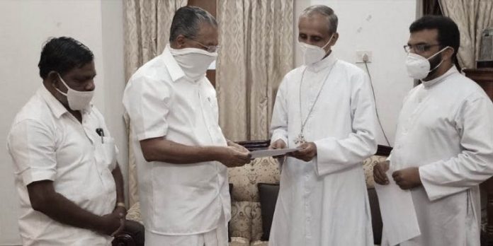 ദളിത് ക്രൈസ്തവ വിദ്യാര്ത്ഥികളുടെ വിദ്യാഭ്യാസാനുകൂല്യങ്ങള് : ബിഷപ്പ് ജേക്കബ് മുരിക്കന് മുഖ്യമന്ത്രിയുമായി ചര്ച്ച നടത്തി ദളിത് ക്രൈസ്തവ വിദ്യാര്ത്ഥികളുടെ വിദ്യാഭ്യാസാനുകൂല്യങ്ങള് : ബിഷപ്പ് ജേക്കബ് മുരിക്കന് മുഖ്യമന്ത്രിയുമായി ചര്ച്ച നടത്തി