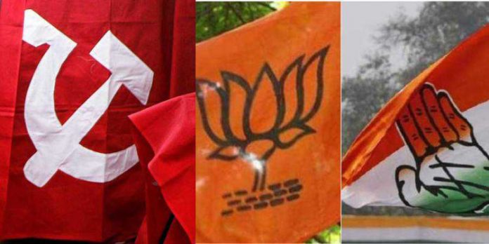 പ്രചരണചൂടില് മുന്നണികള് ; അവസാന മണിക്കൂറുകളില് വോട്ടുറപ്പിക്കാന് നെട്ടോട്ടം പ്രചരണചൂടില് മുന്നണികള് ; അവസാന മണിക്കൂറുകളില് വോട്ടുറപ്പിക്കാന് നെട്ടോട്ടം