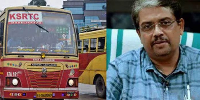 കെ.എസ്.ആര്.ടി.സി മാനേജിംഗ് ഡയറക്ടര് ബിജു പ്രഭാകറിന് എതിരെ ജീവനക്കാരുടെ പ്രതിഷേധം കെ.എസ്.ആര്.ടി.സി മാനേജിംഗ് ഡയറക്ടര് ബിജു പ്രഭാകറിന് എതിരെ ജീവനക്കാരുടെ പ്രതിഷേധം