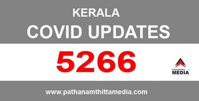 സംസ്ഥാനത്ത് ഇന്ന് 5266 പേര്ക്ക് കോവിഡ് സ്ഥിരീകരിച്ചു സംസ്ഥാനത്ത് ഇന്ന് 5266 പേര്ക്ക് കോവിഡ് സ്ഥിരീകരിച്ചു