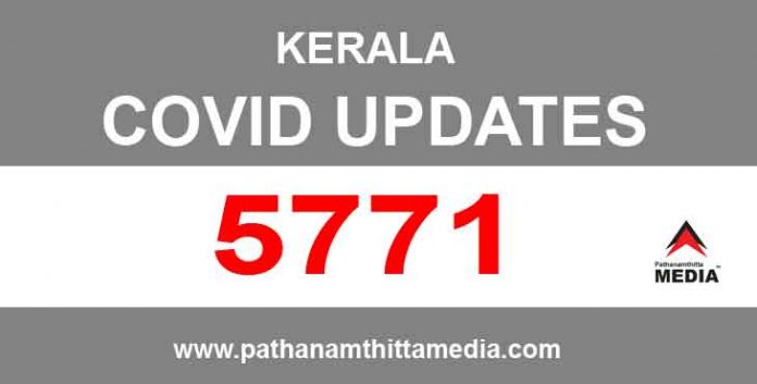 കേരളത്തില് ഇന്ന് 5771 പേര്ക്ക് കൊവിഡ് സ്ഥിരീകരിച്ചു കേരളത്തില് ഇന്ന് 5771 പേര്ക്ക് കൊവിഡ് സ്ഥിരീകരിച്ചു