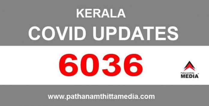 കേരളത്തില് ഇന്ന് 6036 പേര്ക്ക് കോവിഡ് സ്ഥിരീകരിച്ചു കേരളത്തില് ഇന്ന് 6036 പേര്ക്ക് കോവിഡ് സ്ഥിരീകരിച്ചു