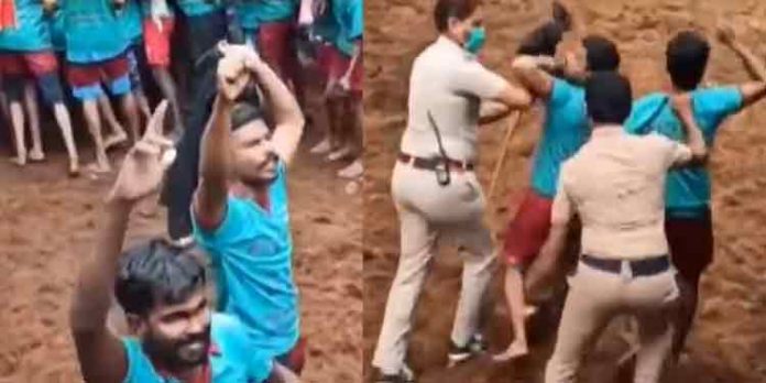 മധുരയില് ജെല്ലിക്കെട്ട് വേദിയില് കര്ഷക നിയമത്തിനെതിരേ കരിങ്കൊടിയുയര്ത്തി പ്രതിഷേധം മധുരയില് ജെല്ലിക്കെട്ട് വേദിയില് കര്ഷക നിയമത്തിനെതിരേ കരിങ്കൊടിയുയര്ത്തി പ്രതിഷേധം