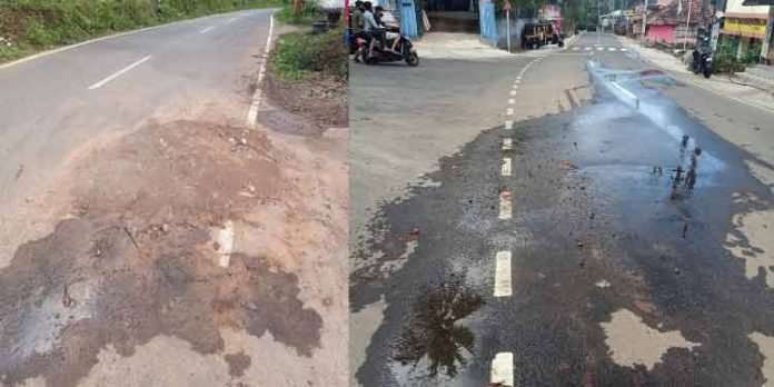 പൈപ്പ് പൊട്ടൽ ; 17 കോടിയുടെ അട്ടച്ചാക്കൽ – കുമ്പളാംപൊയ്ക റോഡ് തകരുന്നു – ഉദ്യോഗസ്ഥരുടെ അനാസ്ഥയെന്ന് ആരോപണം പൈപ്പ് പൊട്ടൽ ; 17 കോടിയുടെ അട്ടച്ചാക്കൽ – കുമ്പളാംപൊയ്ക റോഡ് തകരുന്നു – ഉദ്യോഗസ്ഥരുടെ അനാസ്ഥയെന്ന് ആരോപണം