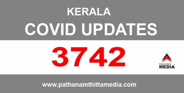 സംസ്ഥാനത്ത് ഇന്ന് 3742 പേര്ക്ക് കോവിഡ് സ്ഥിരീകരിച്ചു സംസ്ഥാനത്ത് ഇന്ന് 3742 പേര്ക്ക് കോവിഡ് സ്ഥിരീകരിച്ചു