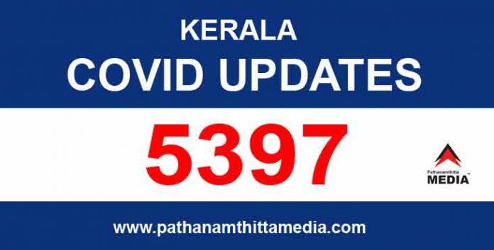 സംസ്ഥാനത്ത് ഇന്ന് 5397 പേര്ക്ക് കോവിഡ് -19 സ്ഥിരീകരിച്ചു സംസ്ഥാനത്ത് ഇന്ന് 5397 പേര്ക്ക് കോവിഡ് -19 സ്ഥിരീകരിച്ചു