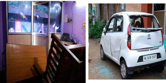 സി പി എം വിട്ടയാളുടെ വീടിന് നേരെ രാത്രിയിൽ ആക്രമണം സി പി എം വിട്ടയാളുടെ വീടിന് നേരെ രാത്രിയിൽ ആക്രമണം