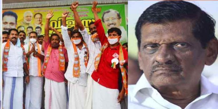 കേരളാ കോണ്ഗ്രസ് ജോസഫ് വിഭാഗം എറണാകുളം ജില്ലാ സെക്രട്ടറി ബോബി തോമസും അനുയായികളും ബിജെപിയില് കേരളാ കോണ്ഗ്രസ് ജോസഫ് വിഭാഗം എറണാകുളം ജില്ലാ സെക്രട്ടറി ബോബി തോമസും അനുയായികളും ബിജെപിയില്