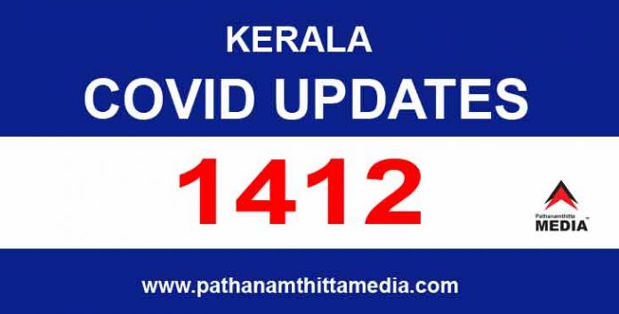 കേരളത്തില് ഇന്ന് 1412 പേര്ക്ക് കോവിഡ് സ്ഥിരീകരിച്ചു കേരളത്തില് ഇന്ന് 1412 പേര്ക്ക് കോവിഡ് സ്ഥിരീകരിച്ചു