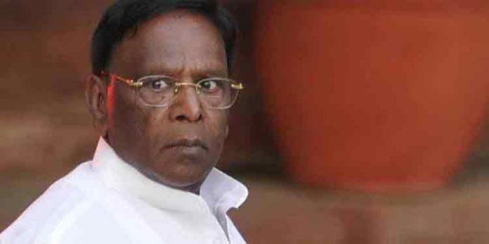 മുന് മുഖ്യമന്ത്രി വി നാരായണസ്വാമിയെ ഒഴിവാക്കി ; പുതുച്ചേരിയിലെ കോണ്ഗ്രസ് സ്ഥാനാര്ഥി പട്ടിക മുന് മുഖ്യമന്ത്രി വി നാരായണസ്വാമിയെ ഒഴിവാക്കി ; പുതുച്ചേരിയിലെ കോണ്ഗ്രസ് സ്ഥാനാര്ഥി പട്ടിക