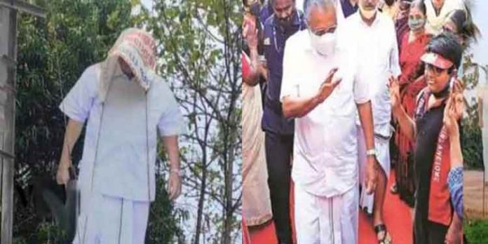 തെരഞ്ഞെടുപ്പ് ഫലം വരുന്നതിനു മുമ്പേ തലയില് മുണ്ടിട്ട് പിണറായി വിജയന് – അതും കണ്ണൂരില് തെരഞ്ഞെടുപ്പ് ഫലം വരുന്നതിനു മുമ്പേ തലയില് മുണ്ടിട്ട് പിണറായി വിജയന് – അതും കണ്ണൂരില്