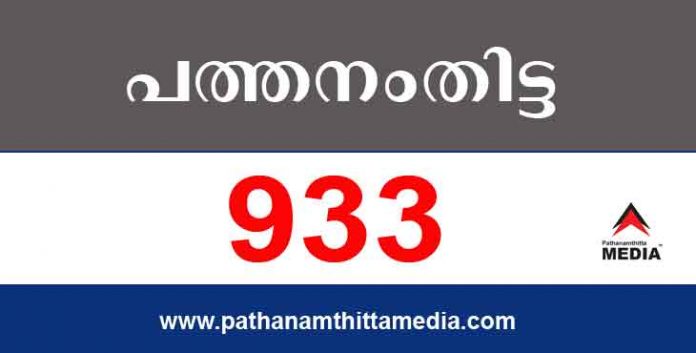 പത്തനംതിട്ടയില് ഇന്ന് 933 പേര്ക്ക് കോവിഡ് സ്ഥിരീകരിച്ചു ; കണ്ട്രോള് സെല് ബുളളറ്റിന് – ഏപ്രില് 24 പത്തനംതിട്ടയില് ഇന്ന് 933 പേര്ക്ക് കോവിഡ് സ്ഥിരീകരിച്ചു ; കണ്ട്രോള് സെല് ബുളളറ്റിന് – ഏപ്രില് 24