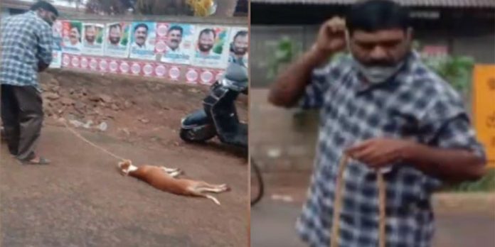 വളര്ത്തു നായയെ സ്കൂട്ടറില് കെട്ടിവലിച്ച സംഭവം; ഉടമ അറസ്റ്റിൽ വളര്ത്തു നായയെ സ്കൂട്ടറില് കെട്ടിവലിച്ച സംഭവം; ഉടമ അറസ്റ്റിൽ