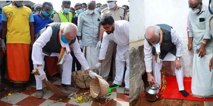 കലിയുഗവരദ ദര്ശന സായൂജ്യത്തില് ഗവര്ണര് മലയിറങ്ങി കലിയുഗവരദ ദര്ശന സായൂജ്യത്തില് ഗവര്ണര് മലയിറങ്ങി