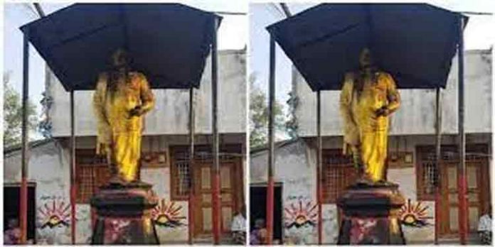 തമിഴ്നാട്ടിൽ അണ്ണാദുരൈ പ്രതിമയ്ക്ക് അജ്ഞാതർ തീയിട്ടു തമിഴ്നാട്ടിൽ അണ്ണാദുരൈ പ്രതിമയ്ക്ക് അജ്ഞാതർ തീയിട്ടു