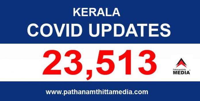 സംസ്ഥാനത്ത് ഇന്ന് 23,513 പേര്ക്ക് കൊവിഡ് സ്ഥിരീകരിച്ചു സംസ്ഥാനത്ത് ഇന്ന് 23,513 പേര്ക്ക് കൊവിഡ് സ്ഥിരീകരിച്ചു