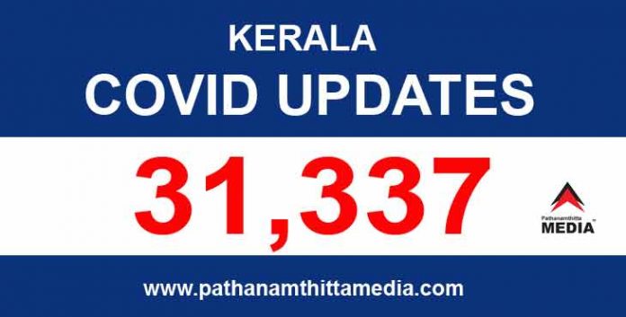 സംസ്ഥാനത്ത് ഇന്ന് 31,337 പേര്ക്ക് കൊവിഡ് സ്ഥിരീകരിച്ചു ; 97 മരണം സംസ്ഥാനത്ത് ഇന്ന് 31,337 പേര്ക്ക് കൊവിഡ് സ്ഥിരീകരിച്ചു ; 97 മരണം