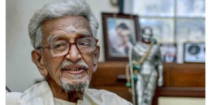 മഹാത്മാ ഗാന്ധിയുടെ അവസാന കാലത്ത് കൂടെയുണ്ടായിരുന്ന പേഴ്സണല് സെക്രട്ടറി വി. കല്യാണം അന്തരിച്ചു മഹാത്മാ ഗാന്ധിയുടെ അവസാന കാലത്ത് കൂടെയുണ്ടായിരുന്ന പേഴ്സണല് സെക്രട്ടറി വി. കല്യാണം അന്തരിച്ചു