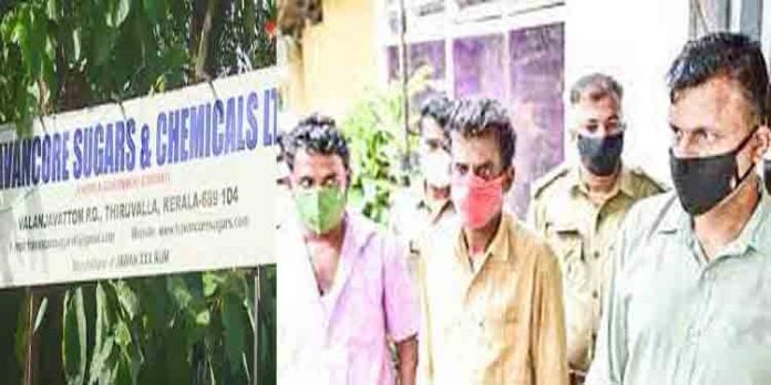 ട്രാവന്കൂര് ഷുഗേര്സ് സ്പിരിറ്റ് മോഷണം ; പ്രതികളെ പോലീസ് കസ്റ്റഡിയില് വിട്ടു ട്രാവന്കൂര് ഷുഗേര്സ് സ്പിരിറ്റ് മോഷണം ; പ്രതികളെ പോലീസ് കസ്റ്റഡിയില് വിട്ടു