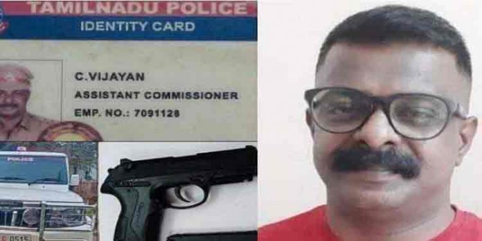 ചെന്നൈയിലെ അസിസ്റ്റന്റ് കമ്മീഷണര് വിജയനെ പോലീസ് അറസ്റ്റ് ചെയ്തു ചെന്നൈയിലെ അസിസ്റ്റന്റ് കമ്മീഷണര് വിജയനെ പോലീസ് അറസ്റ്റ് ചെയ്തു