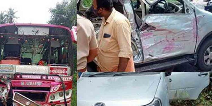 കണ്ണൂരില് കാറും ബസ്സും കൂട്ടിയിടിച്ച് കോട്ടയം സ്വദേശിയായ വൈദീക വിദ്യാര്ത്ഥി മരിച്ചു കണ്ണൂരില് കാറും ബസ്സും കൂട്ടിയിടിച്ച് കോട്ടയം സ്വദേശിയായ വൈദീക വിദ്യാര്ത്ഥി മരിച്ചു