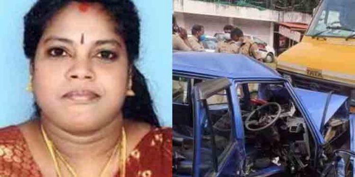 എംസി റോഡില് കാറും മിനി ലോറിയും കൂട്ടിയിടിച്ച് യുവതി മരിച്ചു എംസി റോഡില് കാറും മിനി ലോറിയും കൂട്ടിയിടിച്ച് യുവതി മരിച്ചു