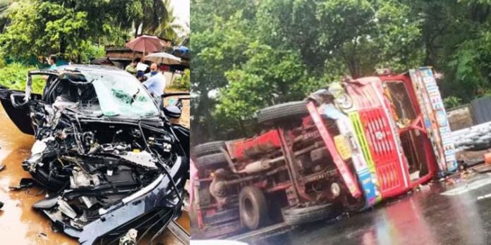 കാറും കണ്ടയിനര് ലോറിയും കൂട്ടിയിടിച്ച് കാര് യാത്രക്കാരായ രണ്ടു നഴ്സുമാര് മരിച്ചു കാറും കണ്ടയിനര് ലോറിയും കൂട്ടിയിടിച്ച് കാര് യാത്രക്കാരായ രണ്ടു നഴ്സുമാര് മരിച്ചു