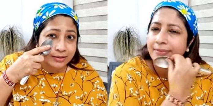 മുഖത്തെ ചുളിവുകള് മാറാന് സ്പൂണ് മസാജ് ; വീഡിയോയുമായി ലക്ഷ്മി നായർ മുഖത്തെ ചുളിവുകള് മാറാന് സ്പൂണ് മസാജ് ; വീഡിയോയുമായി ലക്ഷ്മി നായർ