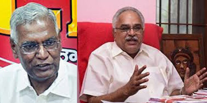 തന്നെ പരസ്യമായി വിമര്ശിക്കേണ്ട – കാനത്തിനെതിരെ ഡി.രാജ തന്നെ പരസ്യമായി വിമര്ശിക്കേണ്ട – കാനത്തിനെതിരെ ഡി.രാജ