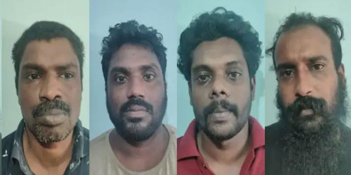 കഞ്ചാവുമായി നാലംഗ സംഘം പോലീസിന്റെ പിടിയില് ; സംഘത്തില് കൊലക്കേസ് പ്രതിയും കഞ്ചാവുമായി നാലംഗ സംഘം പോലീസിന്റെ പിടിയില് ; സംഘത്തില് കൊലക്കേസ് പ്രതിയും