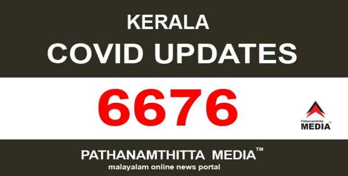 കേരളത്തില് ഇന്ന് 6676 പേര്ക്ക് കോവിഡ് സ്ഥിരീകരിച്ചു കേരളത്തില് ഇന്ന് 6676 പേര്ക്ക് കോവിഡ് സ്ഥിരീകരിച്ചു