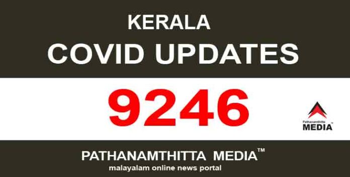 സംസ്ഥാനത്ത് ഇന്ന് 9246 പേര്ക്ക് കോവിഡ് സ്ഥിരീകരിച്ചു സംസ്ഥാനത്ത് ഇന്ന് 9246 പേര്ക്ക് കോവിഡ് സ്ഥിരീകരിച്ചു