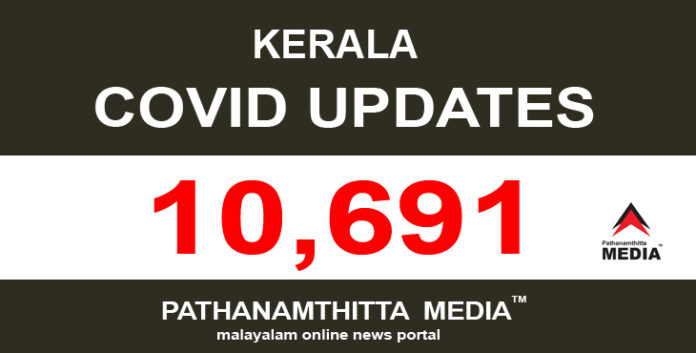 കേരളത്തില് ഇന്ന് 10,691 പേര്ക്ക് കോവിഡ്-19 സ്ഥിരീകരിച്ചു കേരളത്തില് ഇന്ന് 10,691 പേര്ക്ക് കോവിഡ്-19 സ്ഥിരീകരിച്ചു